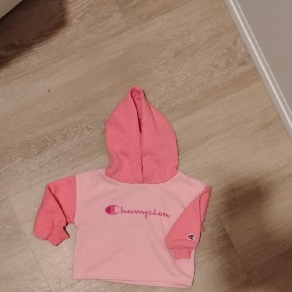 Champion Kids Two-Tone Pink Hoodie